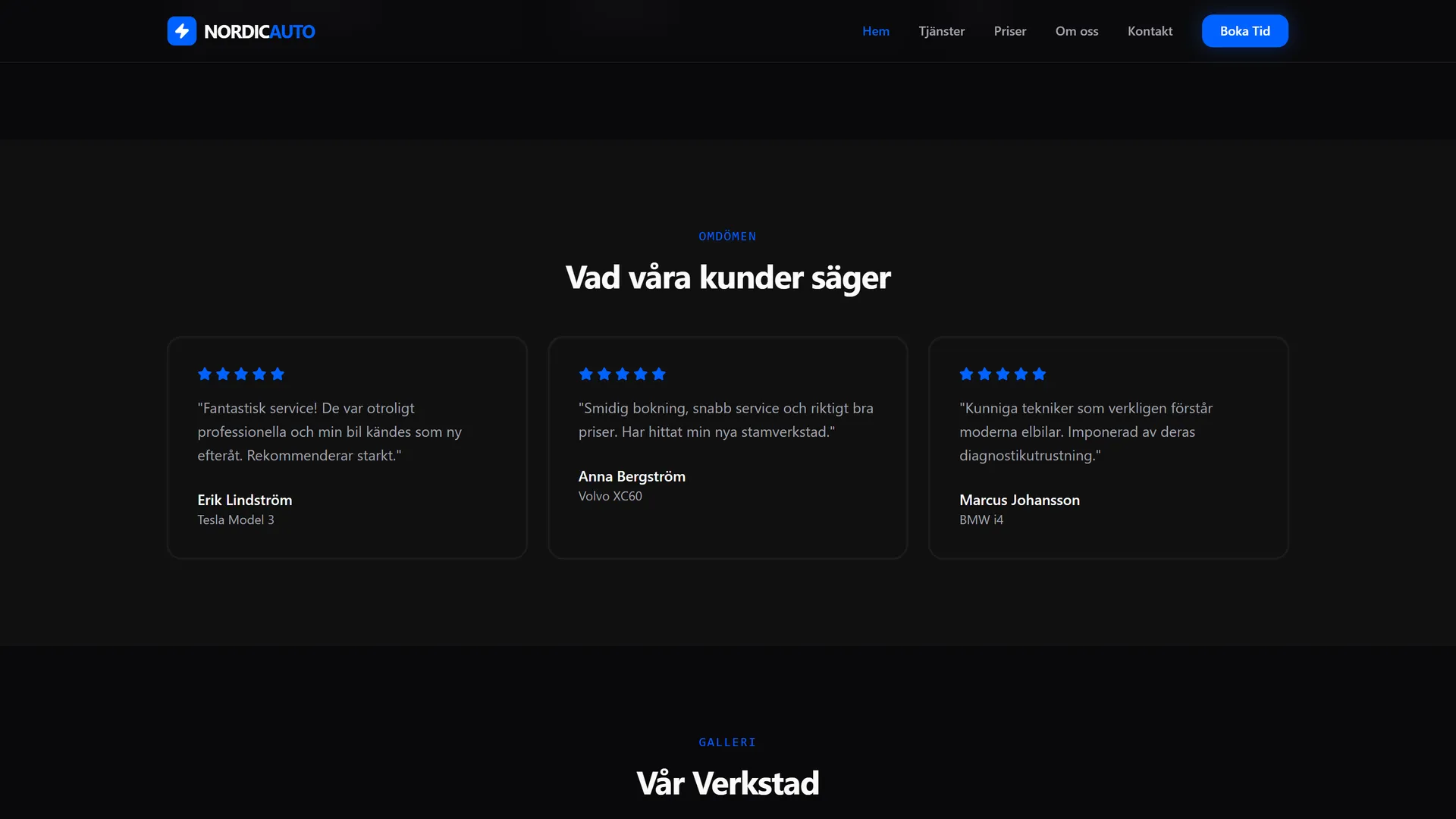 Tre kundomdömen med femstjärniga betyg