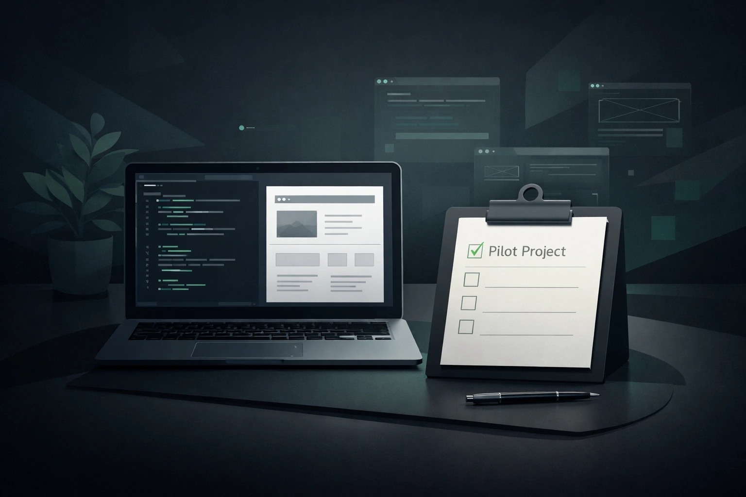 Free web development pilot project for small businesses - practical approach to building websites and web apps